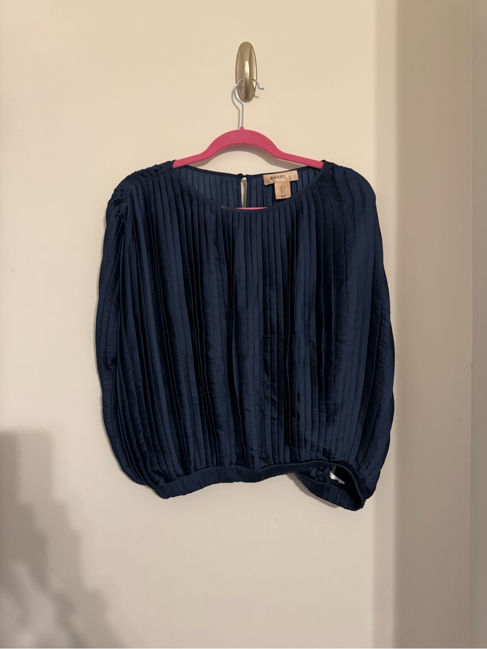 NWOT Bailey 44 Pleated Blouse